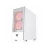 Case computer desktop ATX Nfortec NF-CS-CAELUM-WHITE Bianco