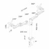 Supporto da Tavolo per Schermo Neomounts FPMA-D935D          