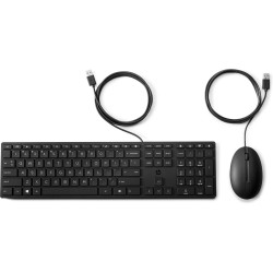 Tastiera e Mouse HP 9SR36UTABE Nero