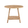 Tavolo aggiuntivo DKD Home Decor 61 x 61 x 46 cm 61 x 61 x 49 cm Marrone Rattan