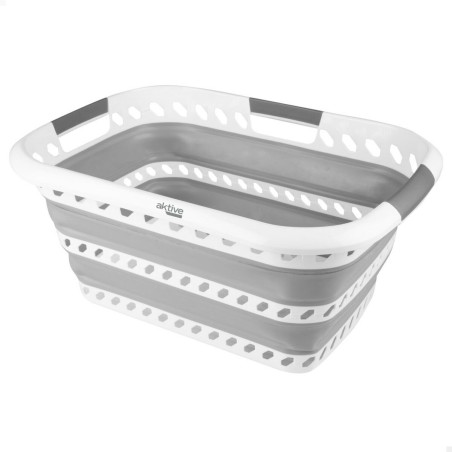 Cesta Pieghevole per i Panni Aktive polipropilene TPR 61 x 7,5 x 43 cm 61 x 28 x 43 cm (4 Unità)