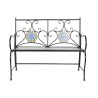 Panca DKD Home Decor Nero Multicolore Mosaico 111 x 54 x 88 cm
