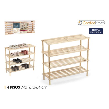 Panca portascarpe Confortime 74 x 26,5 x 64 cm (4 Unità)