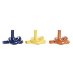 Vaso DKD Home Decor Resina (20,5 x 16 x 15 cm) (3 Unità)