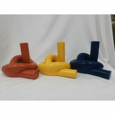 Vaso DKD Home Decor Resina (20,5 x 16 x 15 cm) (3 Unità)
