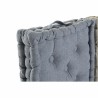 Cuscino DKD Home Decor Da terreno Azzurro Grigio Cotone Blu Marino (3 pcs) (38 x 38 x 8 cm)