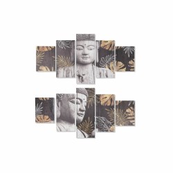 Quadro DKD Home Decor Tela Buddha Pino Orientale (150 x 2 x 80 cm)