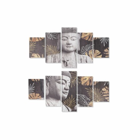 Quadro DKD Home Decor Tela Buddha Pino Orientale (150 x 2 x 80 cm)
