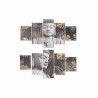 Quadro DKD Home Decor Tela Buddha Pino Orientale (150 x 2 x 80 cm)