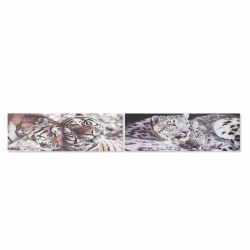 Quadro DKD Home Decor Tela Tigre Pino (135 x 2.5 x 45 cm) (2 pcs)