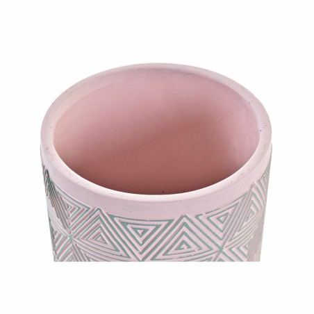 Set di vasi da fiori DKD Home Decor Cemento 2 Pezzi 2 Unità (17 x 17 x 15 cm)