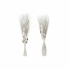 Mazzo DKD Home Decor 8424001847457 Fiori Naturale Marrone Bianco Fiore secco (40 x 40 x 150 cm) (2 Unità)