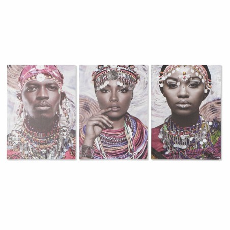 Quadro DKD Home Decor Coloniale Africana (50 x 1,8 x 70 cm)
