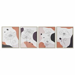 Quadro DKD Home Decor S3018016 Astratto (40 x 2,5 x 50 cm) (4 Unità)