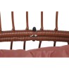 Poltrona da giardino DKD Home Decor 99 x 71 x 147 cm Metallo Terracotta rattan sintetico Bianco