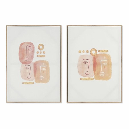 Quadro DKD Home Decor Astratto (2 Unità) (50 x 3 x 70 cm)