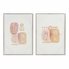 Quadro DKD Home Decor Astratto (2 Unità) (50 x 3 x 70 cm)