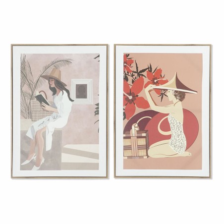 Quadro DKD Home Decor Donna (2 Unità) (50 x 3 x 70 cm)