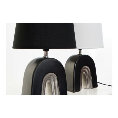 Lampada da tavolo DKD Home Decor Ceramica Nero Poliestere (20 x 20 x 31 cm) (2 pcs)