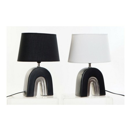 Lampada da tavolo DKD Home Decor Ceramica Nero Poliestere (20 x 20 x 31 cm) (2 pcs)