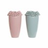 Vaso DKD Home Decor Rosa Turchese Gres Mediterraneo (2 pcs) (19 x 19 x 33 cm)