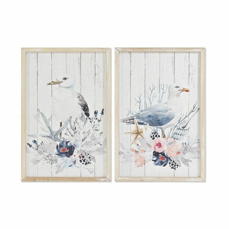 Quadro DKD Home Decor Uccello Mediterraneo (40 x 1,8 x 60 cm) (2 Unità) Quadro DKD Home Decor Uccello Mediterraneo (40 x 1,8 x 60 cm) (2 Unità)