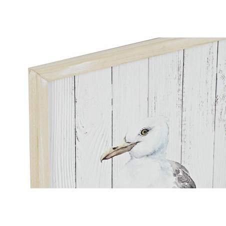 Quadro DKD Home Decor Uccello Mediterraneo (40 x 1,8 x 60 cm) (2 Unità)