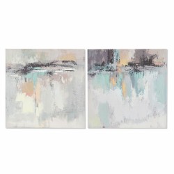 Quadro DKD Home Decor Astratto Moderno (60 x 2,5 x 60 cm) (2 Unità)