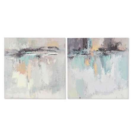 Quadro DKD Home Decor Astratto Moderno (60 x 2,5 x 60 cm) (2 Unità)