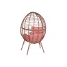 Poltrona da giardino DKD Home Decor 90 x 65 x 151 cm Metallo Terracotta rattan sintetico