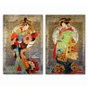 Quadro DKD Home Decor Orientale (40 x 1,8 x 60 cm) (2 Unità)
