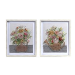 Quadro DKD Home Decor Vaso (53 x 3 x 63 cm) (2 Unità)
