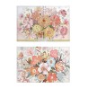 Tela DKD Home Decor Fiori (2 Unità) (90 x 3 x 60 cm)