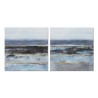 Tela DKD Home Decor Astratto Moderno (80 x 3 x 80 cm) (2 Unità)