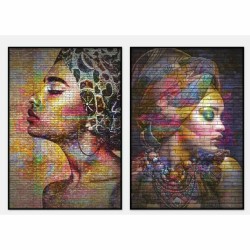 Tela DKD Home Decor Coloniale Africana (40 x 3,5 x 55 cm) (2 Unità)
