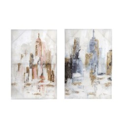 Quadro DKD Home Decor New York (2 Unità) (90 x 3 x 60 cm)