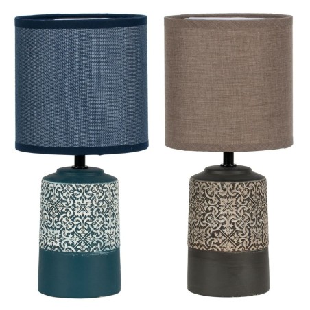 Lampada da tavolo DKD Home Decor Ceramica Gres 50 W (15 x 15 x 32 cm) (2 Unità)
