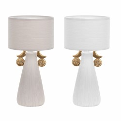 Lampada da tavolo DKD Home Decor Ceramica Poliestere (22 x 22 x 44 cm) (2 Unità)