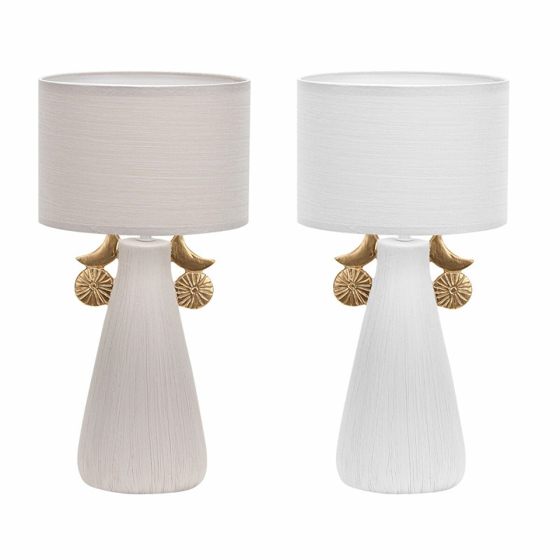 Lampada da tavolo DKD Home Decor Ceramica Poliestere (22 x 22 x 44 cm) (2 Unità) Lampada da tavolo DKD Home Decor Ceramica Poliestere (22 x 22 x 44 cm) (2 Unità)