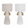 Lampada da tavolo DKD Home Decor Ceramica Poliestere (22 x 22 x 44 cm) (2 Unità)