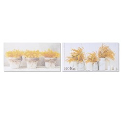 Quadro DKD Home Decor Vaso (60 x 1,8 x 30 cm) (2 Unità)