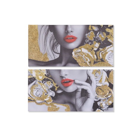 Quadro DKD Home Decor Donna (80 x 2 x 40 cm) (2 Unità)