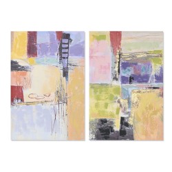 Quadro DKD Home Decor Astratto Città (60 x 3 x 90 cm) (2 Unità)