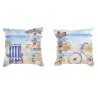 Cuscino DKD Home Decor Spiaggia Poliestere Alluminio Multicolore Mediterraneo (45 x 10 x 45 cm) (2 Unità)