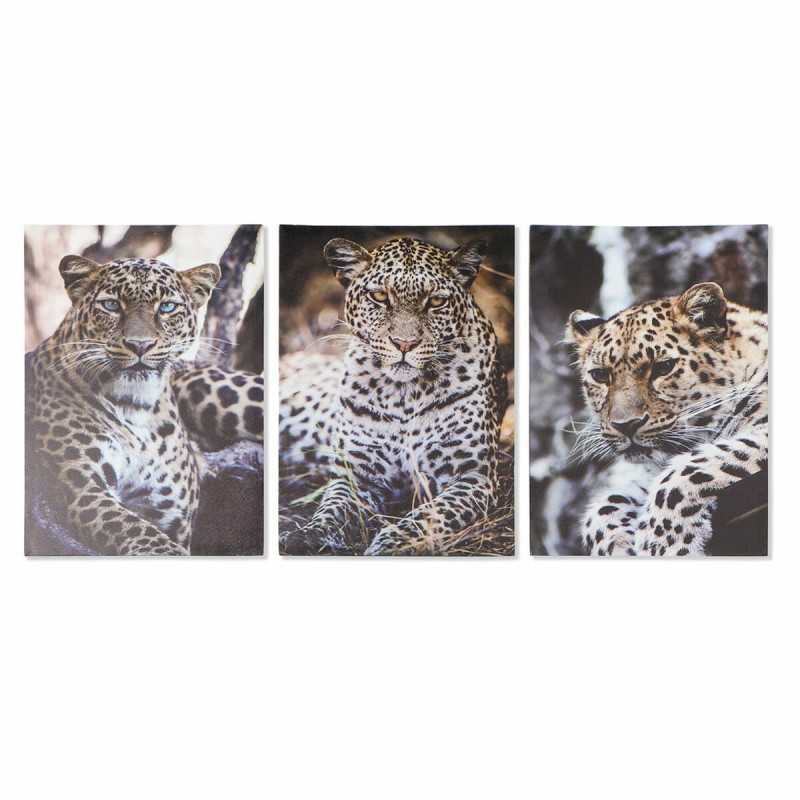 Quadro DKD Home Decor Leopardo Coloniale (50 x 1,8 x 70 cm) Quadro DKD Home Decor Leopardo Coloniale (50 x 1,8 x 70 cm)