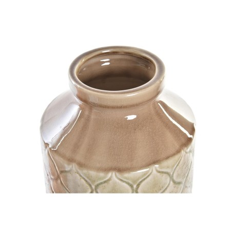 Vaso DKD Home Decor Porcellana Arancio Verde (20 x 20 x 35 cm) (2 Unità)