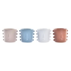 Vaso DKD Home Decor Viso Gres (15 x 13 x 12,5 cm) (4 Unità)