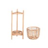 Vaso DKD Home Decor 25 x 25 x 70 cm Naturale Rattan Bali