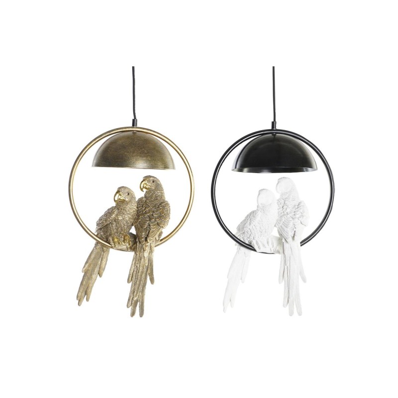 Lampadario DKD Home Decor Dorato Bianco 220 V 50 W (29,5 x 22 x 44,5 cm) (2 Unità) Lampadario DKD Home Decor Dorato Bianco 220 V 50 W (29,5 x 22 x 44,5 cm) (2 Unità)