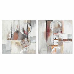 Quadro DKD Home Decor Astratto (60 x 2,8 x 60 cm) (2 Unità)